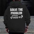 67 Meme Math Six Seven Teacher Brainrot Joke Men Zip Up Hoodie Back Print, funny design