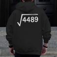 67 Meme Math Teacher Square Root 4489 Men Zip Up Hoodie Back Print, funny design 67 Meme Math Teacher Square Root 4489 Men Zip Up Hoodie Back Print, funny design
