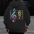 67 Music Meme Slang Six Seven Music Teacher Musician Men Zip Up Hoodie Back Print, funny design