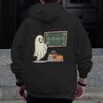 67 Teacher Halloween Ghost Six Seven Meme Math Joke Men Zip Up Hoodie Back Print, funny design 67 Teacher Halloween Ghost Six Seven Meme Math Joke Men Zip Up Hoodie Back Print, funny design