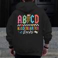 ABCD Kindergarten Rocks Pencil Lightning Teachers Rock Boys Men Zip Up Hoodie Back Print, funny design ABCD Kindergarten Rocks Pencil Lightning Teachers Rock Boys Men Zip Up Hoodie Back Print, funny design
