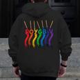 Art Teacher For Women Art Teacher Clothes Men Zip Up Hoodie Back Print, funny design
