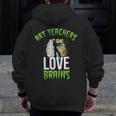 Art Teachers Love Brains Shirt Halloween Zombie Teaching Tee Men Women Kids Men Zip Up Hoodie Back Print, funny design Art Teachers Love Brains Shirt Halloween Zombie Teaching Tee Men Women Kids Men Zip Up Hoodie Back Print, funny design