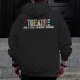 Theatre Drama Teacher Stage Play Broadway Theatre Men Zip Up Hoodie Back Print, funny design Theatre Drama Teacher Stage Play Broadway Theatre Men Zip Up Hoodie Back Print, funny design