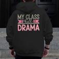 Theatre School Drama Class Musical Theater Drama Teacher Men Zip Up Hoodie Back Print, funny design Theatre School Drama Class Musical Theater Drama Teacher Men Zip Up Hoodie Back Print, funny design