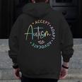 Autism Awareness Accept Adapt Advocate Autism Mom Teacher Men Zip Up Hoodie Back Print, Couple Gifts, funny design Autism Awareness Accept Adapt Advocate Autism Mom Teacher Men Zip Up Hoodie Back Print, Couple Gifts, funny design