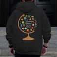 Awesome Teachers T Shirt Teaching Future Leaders Globe For Men Women Men Zip Up Hoodie Back Print, funny design Awesome Teachers T Shirt Teaching Future Leaders Globe For Men Women Men Zip Up Hoodie Back Print, funny design