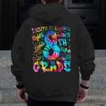 Back To School Eighth 8th Grade Tie Dye Typography Teacher Men Zip Up Hoodie Back Print, funny design