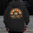 Back To School Kindergarten Dream Team Teacher Love Floral Men Zip Up Hoodie Back Print, funny design