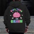 Back To School Kiss Your Brain Cute Teacher Appreciation Men Zip Up Hoodie Back Print, funny design Back To School Kiss Your Brain Cute Teacher Appreciation Men Zip Up Hoodie Back Print, funny design
