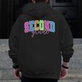 Back To School Neon Checkered Second Grade Colorful Teacher Men Zip Up Hoodie Back Print, funny design Back To School Neon Checkered Second Grade Colorful Teacher Men Zip Up Hoodie Back Print, funny design