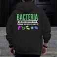 Bacteria Culture Biology Science Teacher Biologist Men Zip Up Hoodie Back Print, Science Teacher Gifts, funny design