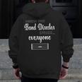 Band Director Shirt Music Teacher Appreciation Men Zip Up Hoodie Back Print, funny design Band Director Shirt Music Teacher Appreciation Men Zip Up Hoodie Back Print, funny design