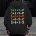 Baseball Math Sports Double Play Teacher School 2022 Men Zip Up Hoodie Back Print, funny design
