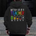 Battery Life Of A Teacher School Teacher Appreciation Men Zip Up Hoodie Back Print, funny design Battery Life Of A Teacher School Teacher Appreciation Men Zip Up Hoodie Back Print, funny design