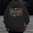 Behavior Squad School Counselor SPED Teacher Kids Women Men Men Zip Up Hoodie Back Print, funny design Behavior Squad School Counselor SPED Teacher Kids Women Men Men Zip Up Hoodie Back Print, funny design