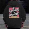 Best Theatre Art For Men Women Musical Drama Teacher Theater Men Zip Up Hoodie Back Print, funny design