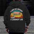 I Like Big Books Cannot Lie Librarian Reading Teacher Men Zip Up Hoodie Back Print, funny design I Like Big Books Cannot Lie Librarian Reading Teacher Men Zip Up Hoodie Back Print, funny design