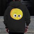 The Big Cheese Good Egg Teacher Halloween Costume Food Group Men Zip Up Hoodie Back Print, funny design