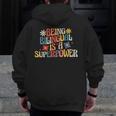 Being Bilingual Is A Superpower Back To School ESL Teacher Men Zip Up Hoodie Back Print, Esl Teacher Gifts, funny design