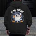 Boo Jour Ghost Halloween French Teacher Cute Coffe Croissant Men Zip Up Hoodie Back Print, funny design Boo Jour Ghost Halloween French Teacher Cute Coffe Croissant Men Zip Up Hoodie Back Print, funny design