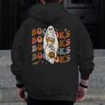 Booooks Ghost Halloween Groovy Vintage Teacher Book Reading Men Zip Up Hoodie Back Print, Groovy Teacher Gifts, funny design Booooks Ghost Halloween Groovy Vintage Teacher Book Reading Men Zip Up Hoodie Back Print, Groovy Teacher Gifts, funny design