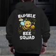 Bumble Bee Squad Honey Bumblebee Teacher Team Group Men Zip Up Hoodie Back Print, funny design Bumble Bee Squad Honey Bumblebee Teacher Team Group Men Zip Up Hoodie Back Print, funny design