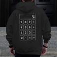 Calculator Costume Halloween Math Teacher Nerd For Men Women Men Zip Up Hoodie Back Print, funny design Calculator Costume Halloween Math Teacher Nerd For Men Women Men Zip Up Hoodie Back Print, funny design