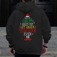 All Is Calm Said No 1st Grade Teacher Ever Christmas Teacher Men Zip Up Hoodie Back Print, funny design