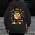 You Can't Scare Me I'm A School Teachers Assistant Halloween Men Zip Up Hoodie Back Print, funny design You Can't Scare Me I'm A School Teachers Assistant Halloween Men Zip Up Hoodie Back Print, funny design