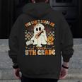 You Can't Scare Me I Teach Fifth Grade Teacher Halloween Men Zip Up Hoodie Back Print, funny design