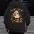 You Can't Scare Me I Teach First Grade Halloween Teacher Men Zip Up Hoodie Back Print, First Grade Teacher Gifts, funny design You Can't Scare Me I Teach First Grade Halloween Teacher Men Zip Up Hoodie Back Print, First Grade Teacher Gifts, funny design
