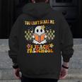 You Can't Scare Me I Teach Preschool Ghost Halloween Teacher Men Zip Up Hoodie Back Print, funny design You Can't Scare Me I Teach Preschool Ghost Halloween Teacher Men Zip Up Hoodie Back Print, funny design
