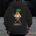 Carrate Karate Carrot Student Teacher Trainee Trainor Men Zip Up Hoodie Back Print, funny design Carrate Karate Carrot Student Teacher Trainee Trainor Men Zip Up Hoodie Back Print, funny design