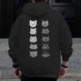 Cat Themed Artist Value Scale Educational Art Teacher Men Zip Up Hoodie Back Print, funny design Cat Themed Artist Value Scale Educational Art Teacher Men Zip Up Hoodie Back Print, funny design