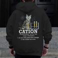 Cation Chemistry Humor Science Teacher Cat Pun Men Zip Up Hoodie Back Print, Science Teacher Gifts, funny design Cation Chemistry Humor Science Teacher Cat Pun Men Zip Up Hoodie Back Print, Science Teacher Gifts, funny design