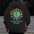 Celebrate Diversity Everyday Teachers & School Student Men Zip Up Hoodie Back Print, funny design Celebrate Diversity Everyday Teachers & School Student Men Zip Up Hoodie Back Print, funny design