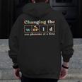 Changing The World Science Of Reading Women Men -Adults Dyslexia Teacher Men Zip Up Hoodie Back Print, Science Teacher Gifts, funny design Changing The World Science Of Reading Women Men -Adults Dyslexia Teacher Men Zip Up Hoodie Back Print, Science Teacher Gifts, funny design