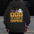 Chemistry Boo The Element Of Surprise Science Teacher Men Zip Up Hoodie Back Print, Science Teacher Gifts, funny design