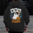 Chemistry Boo Ghost Element Of Surprise Science Teacher Tee Men Zip Up Hoodie Back Print, Science Teacher Gifts, funny design