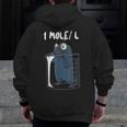 Chemistry Chemist Student Science Teacher Mole Men Zip Up Hoodie Back Print, Science Teacher Gifts, funny design Chemistry Chemist Student Science Teacher Mole Men Zip Up Hoodie Back Print, Science Teacher Gifts, funny design