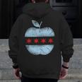 Chicago Flag Teacher School Cute Men Zip Up Hoodie Back Print, funny design Chicago Flag Teacher School Cute Men Zip Up Hoodie Back Print, funny design