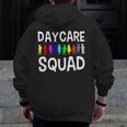 Childcare Daycare Squad Daycare Teacher Men Women Men Zip Up Hoodie Back Print, funny design