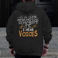 Choir Teacher I Hear Voices Chorister Church Choral Music Men Zip Up Hoodie Back Print, funny design Choir Teacher I Hear Voices Chorister Church Choral Music Men Zip Up Hoodie Back Print, funny design
