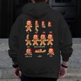 Christmas Math Teacher Equation Gingerbread With Santa Hat Men Women Men Zip Up Hoodie Back Print, funny design Christmas Math Teacher Equation Gingerbread With Santa Hat Men Women Men Zip Up Hoodie Back Print, funny design