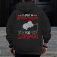 Christmas Math Teacher Hypotenuse Math Hippotenuse Men Women Men Zip Up Hoodie Back Print, funny design