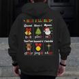 Christmas Reading Teacher Syllable Types Reading Teacher Men Zip Up Hoodie Back Print, funny design