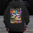 Color The World With Kindness Crayon Positivity Teacher Men Zip Up Hoodie Back Print, funny design