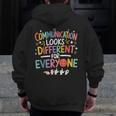 Communication ASL Teacher Deaf People ASL Interpreter Men Zip Up Hoodie Back Print, funny design Communication ASL Teacher Deaf People ASL Interpreter Men Zip Up Hoodie Back Print, funny design