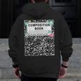 Composition Book Notebook Teachers Matching Group Halloween Men Zip Up Hoodie Back Print, funny design Composition Book Notebook Teachers Matching Group Halloween Men Zip Up Hoodie Back Print, funny design